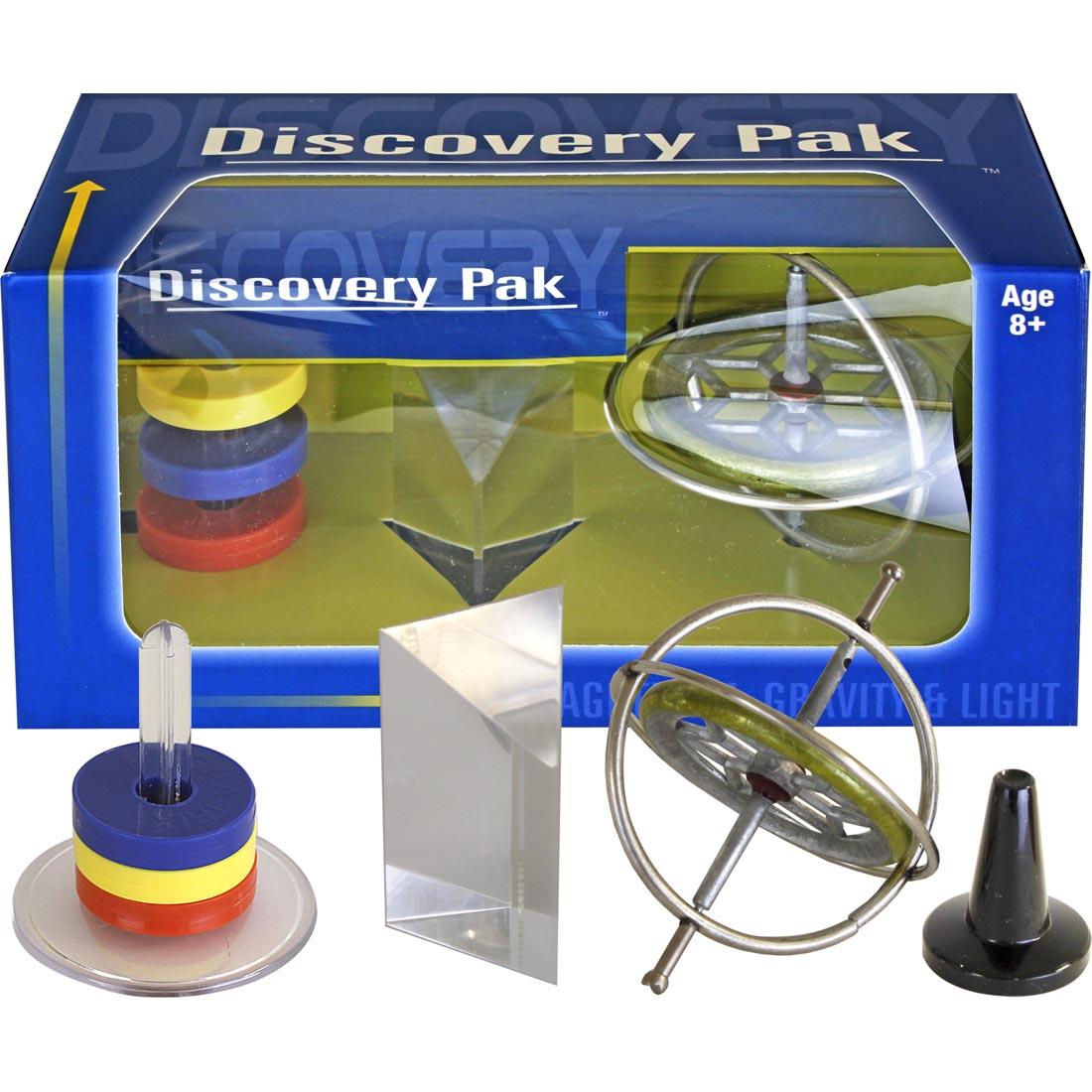 Tedco Science Discovery Pack with components shown both inside and outside the package