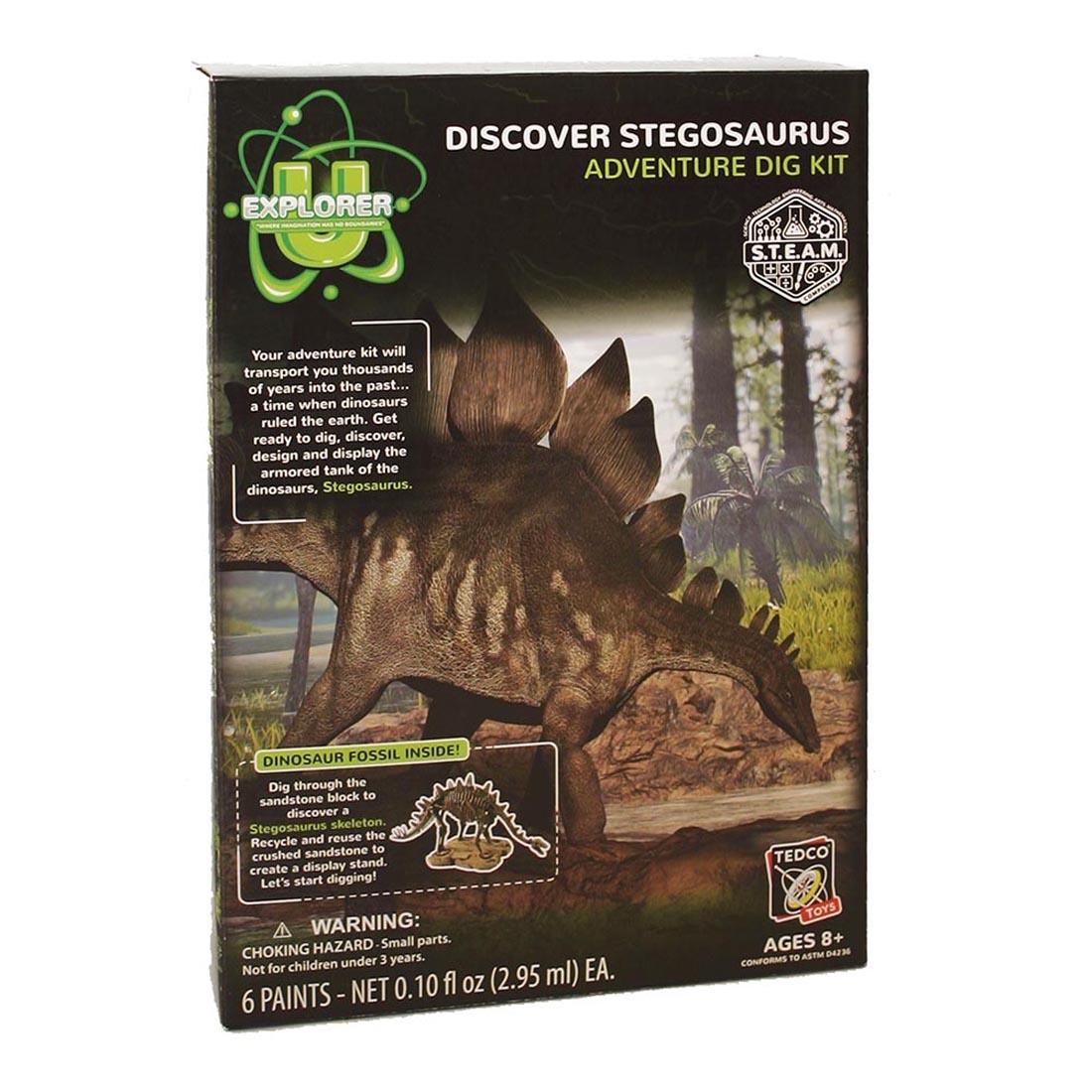 Discover Stegosaurus Adventure Dig Kit by Tedco