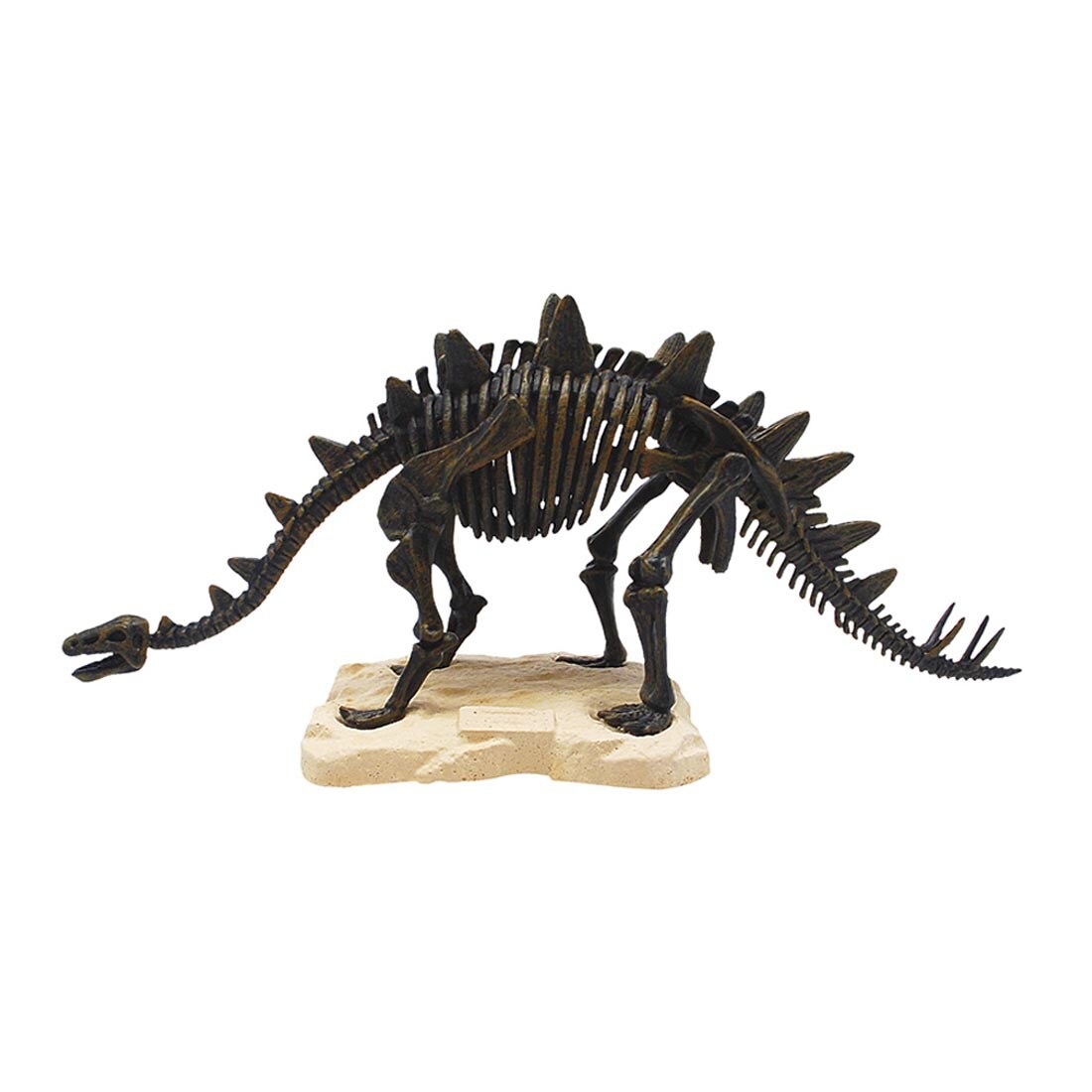 Excavated dinosaur from the Discover Stegosaurus Adventure Dig Kit by Tedco