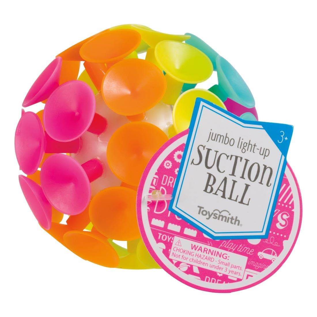 Jumbo Light-Up Suction Ball By Toysmith