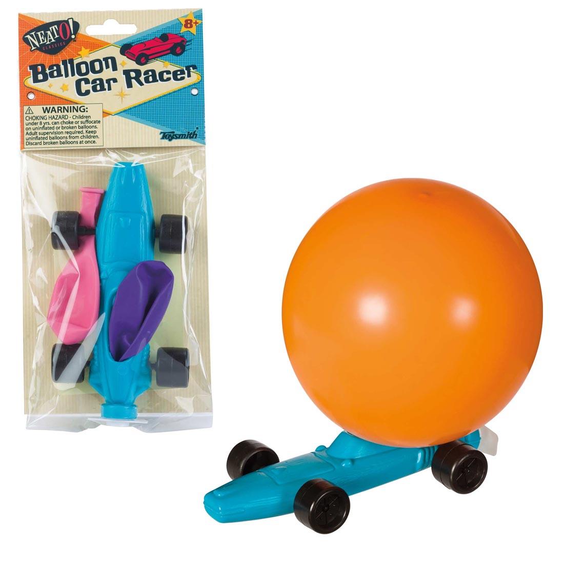 Balloon Racer shown both in package and in use