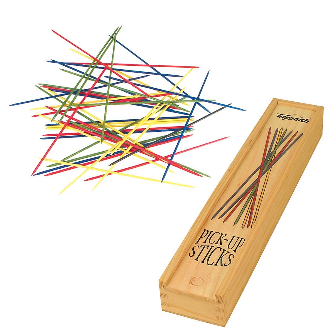 Toysmith Wooden Pick-Up Sticks Game