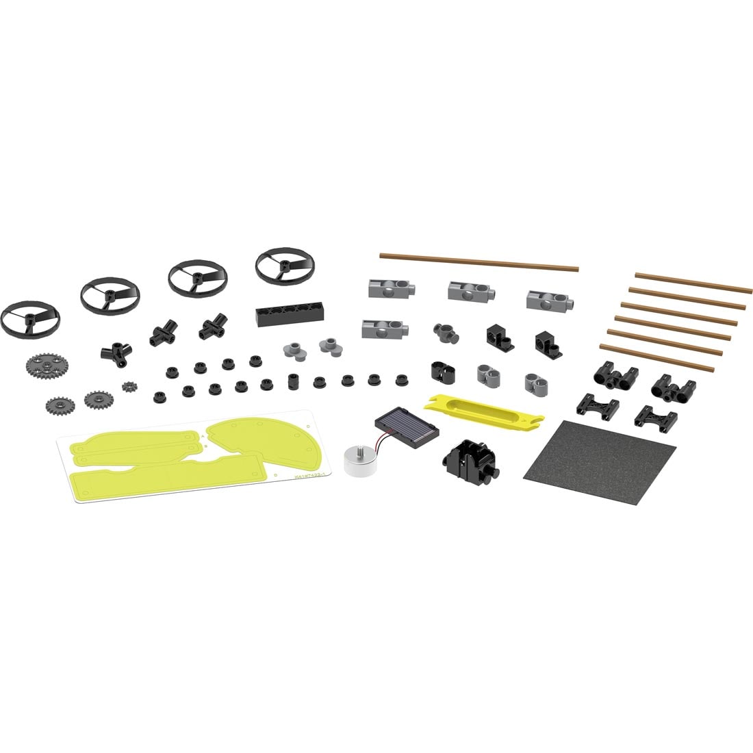 components of the Solar-Powered Rovers Set