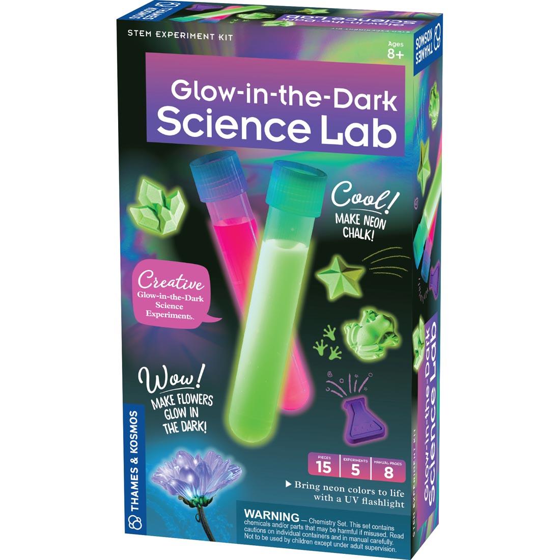 front of the box for the Glow-in-the-Dark Science Lab