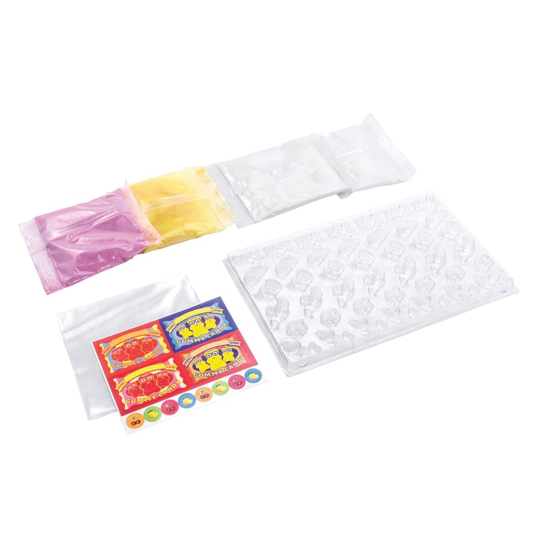components of Tasty Labs Gummy Candy Lab By Thames & Kosmos