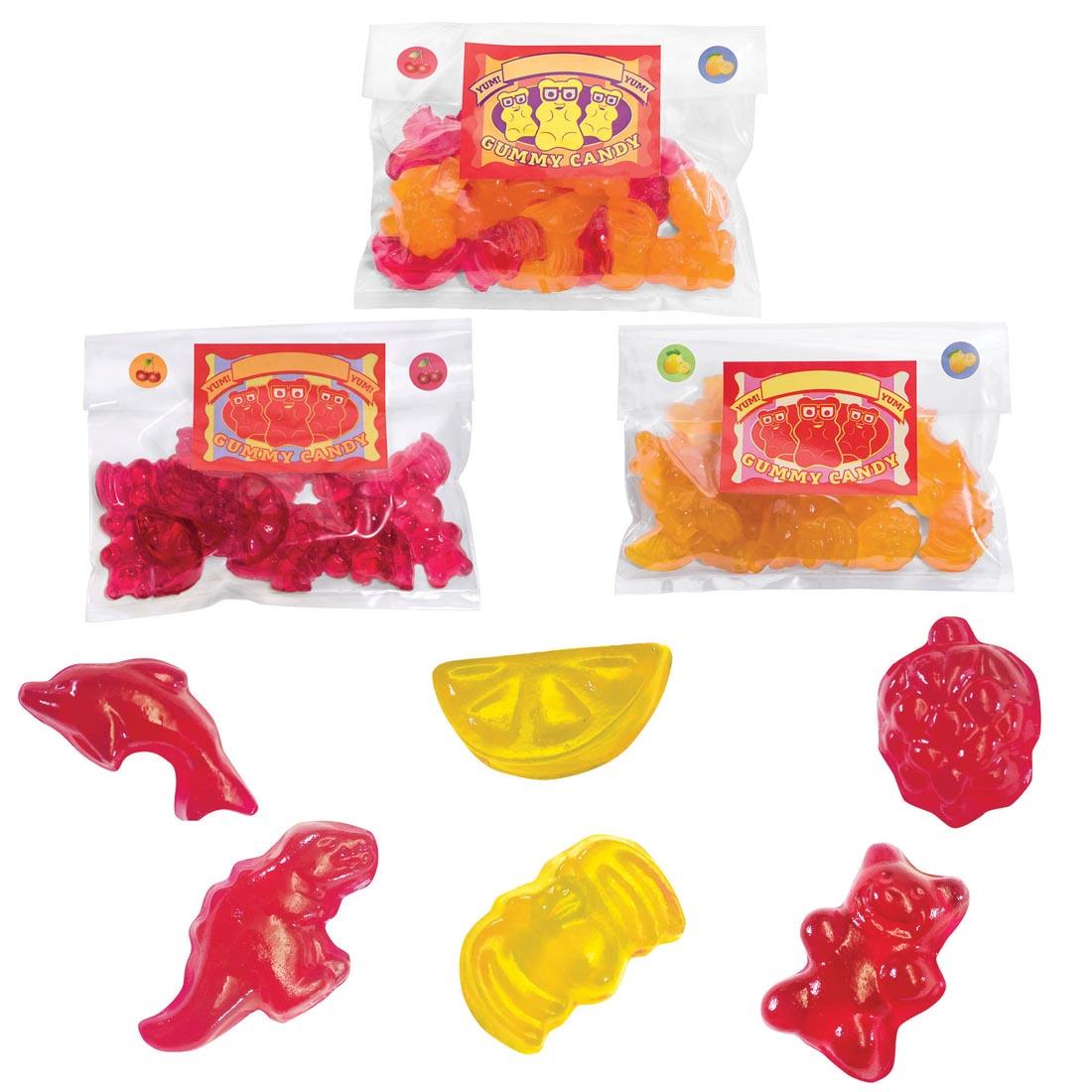 candy made with the Tasty Labs Gummy Candy Lab By Thames & Kosmos