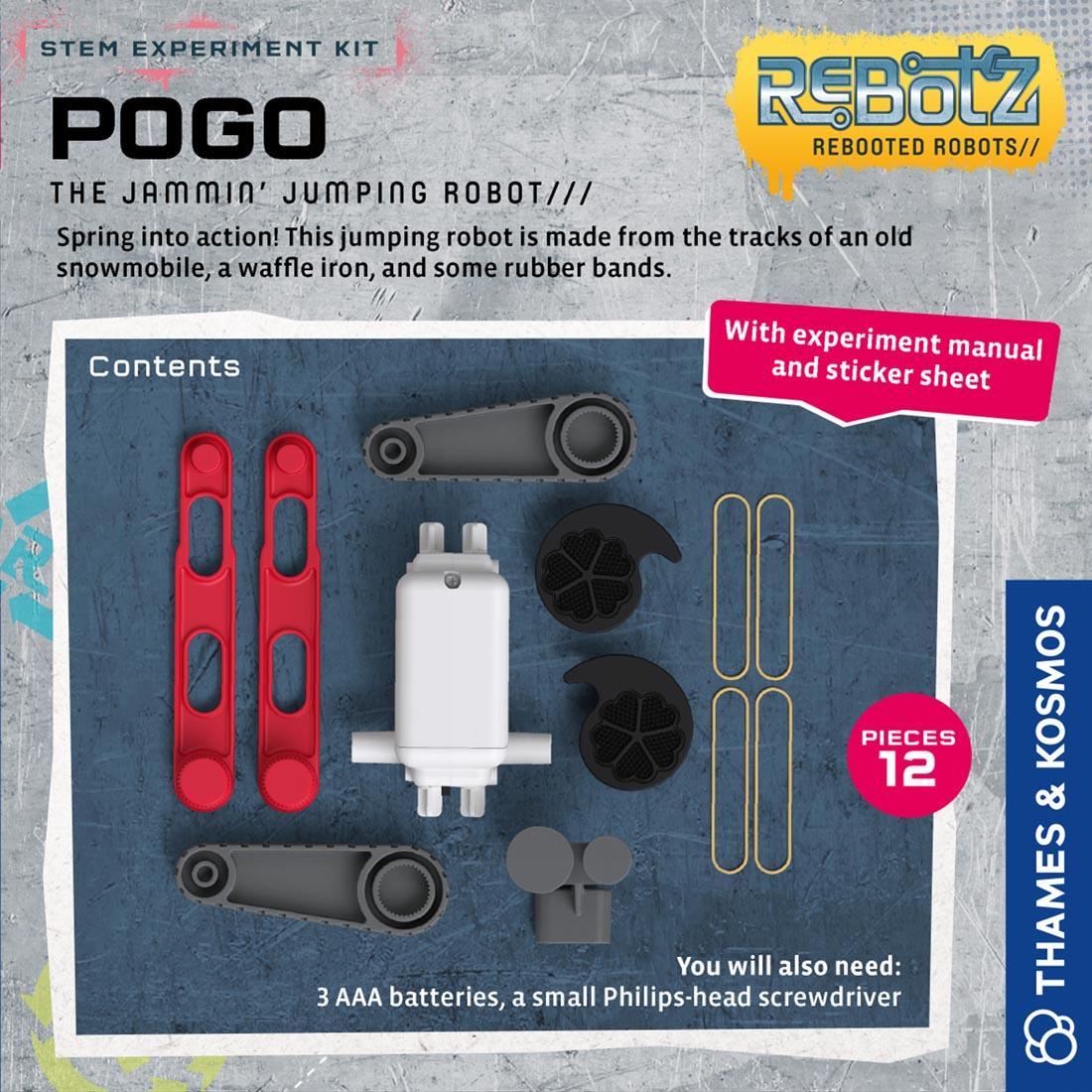 back of box for ReBotz Pogo: The Jammin Jumping Robot