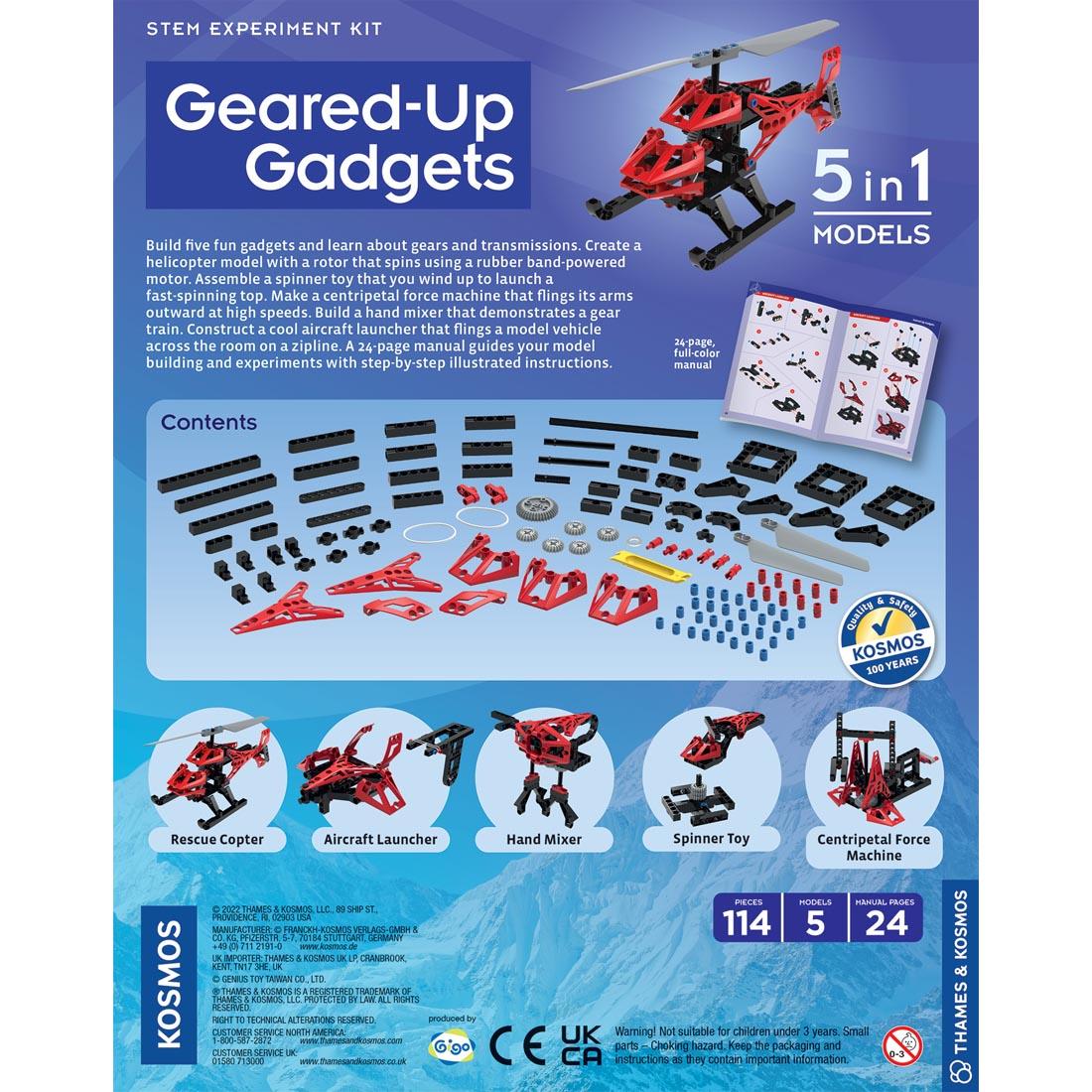 back of package for Geared-Up Gadgets