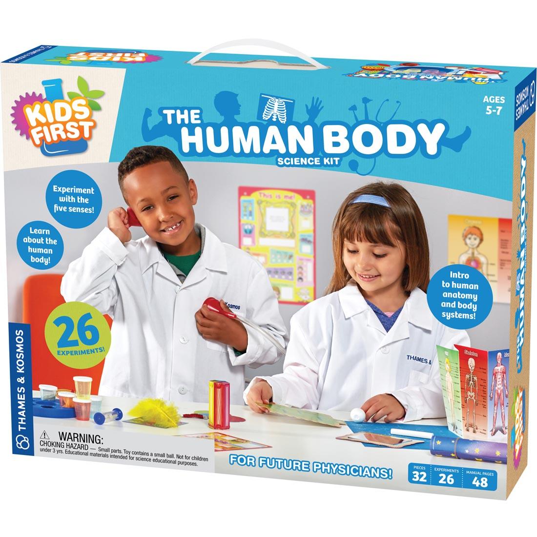 front of package for Kids First The Human Body Science Kit
