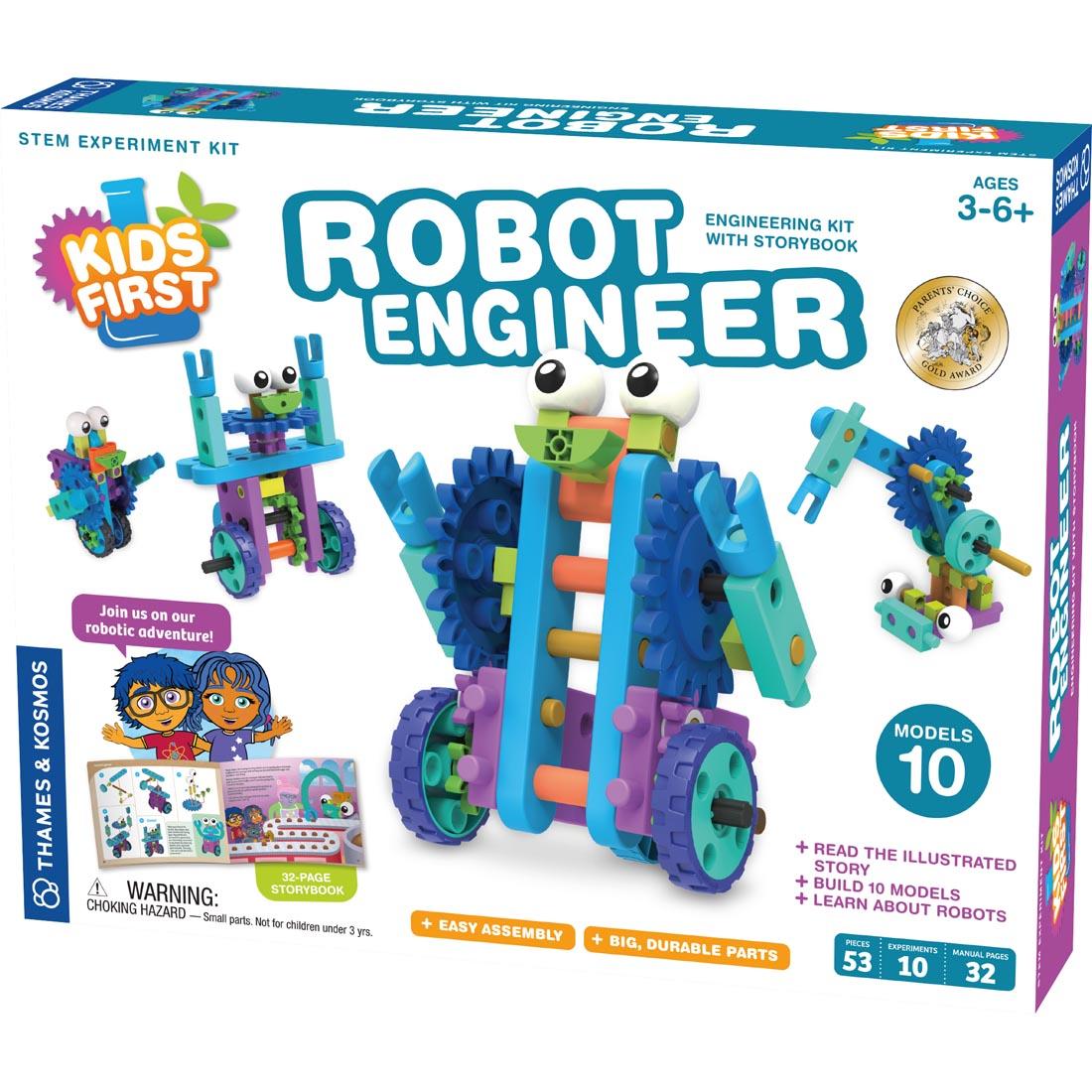 front of package for Kids First Robot Engineer