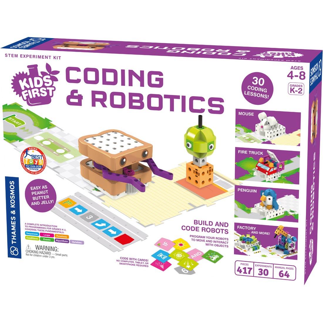 front of package for Kids First Coding & Robotics
