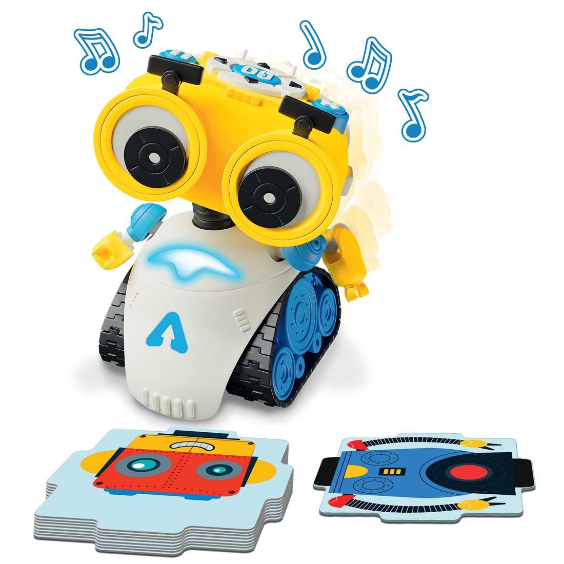 Kids First Andy: The Code & Play Robot with cards and illustrated music notes