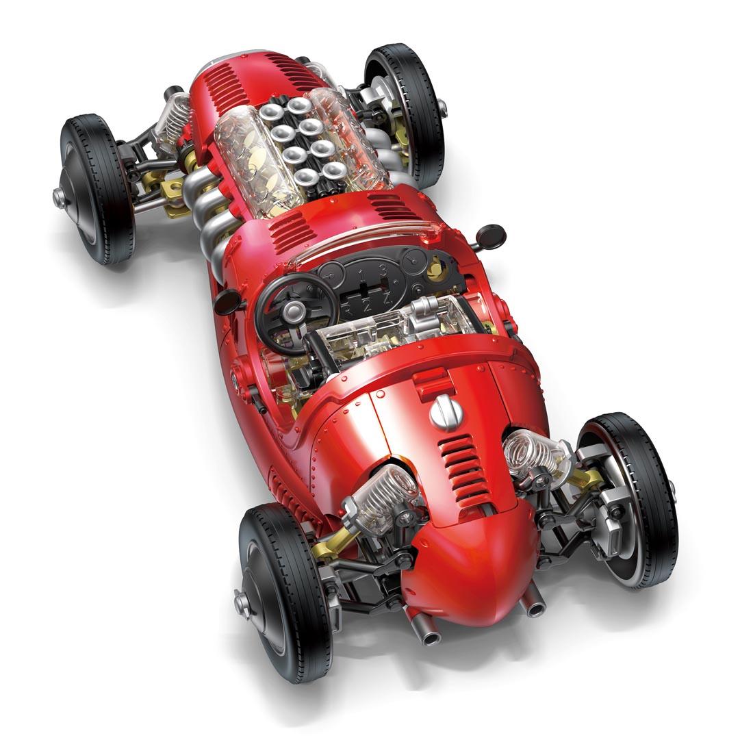 completely built V8 Race Car By Thames & Kosmos