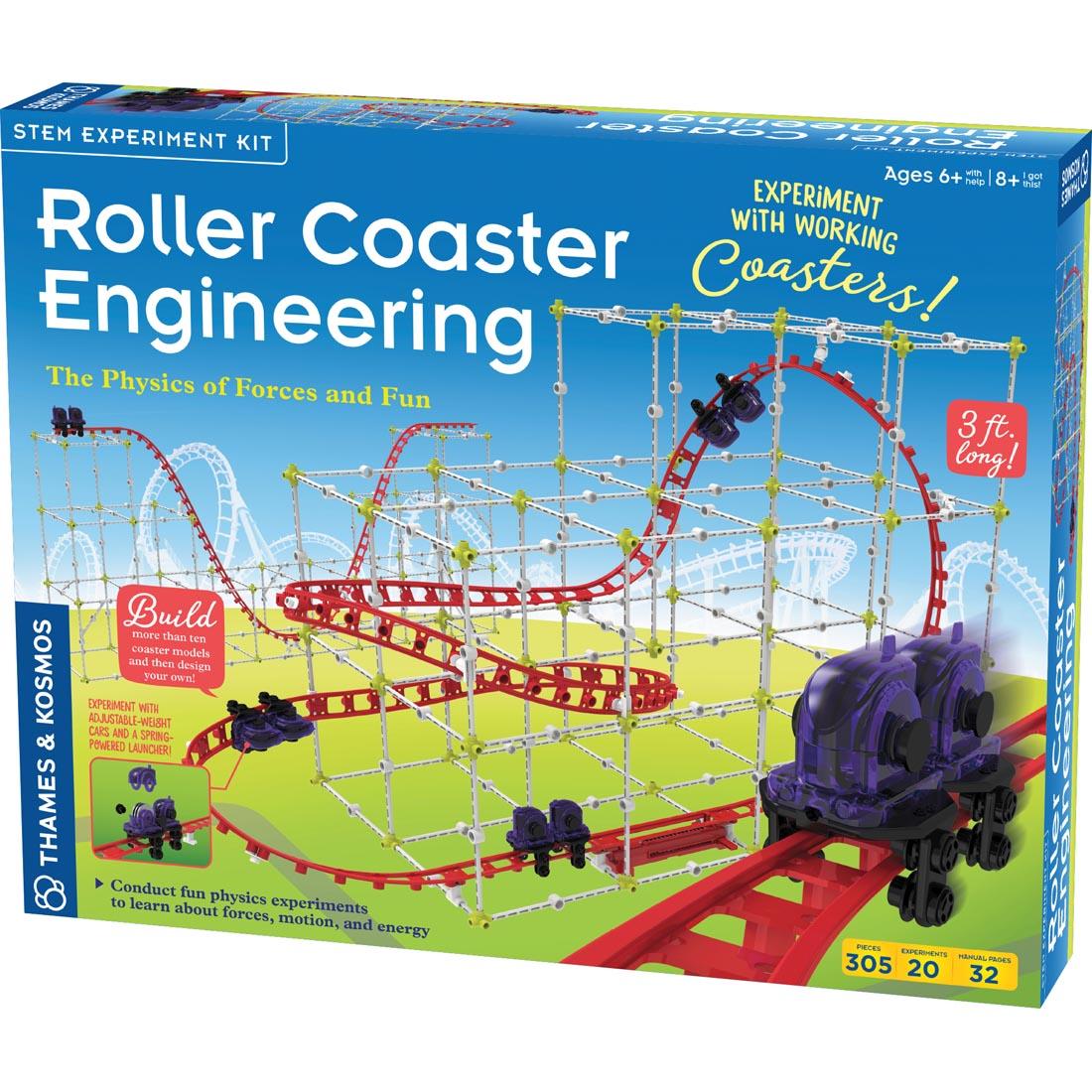 front of package of Roller Coaster Engineering by Thames & Kosmos
