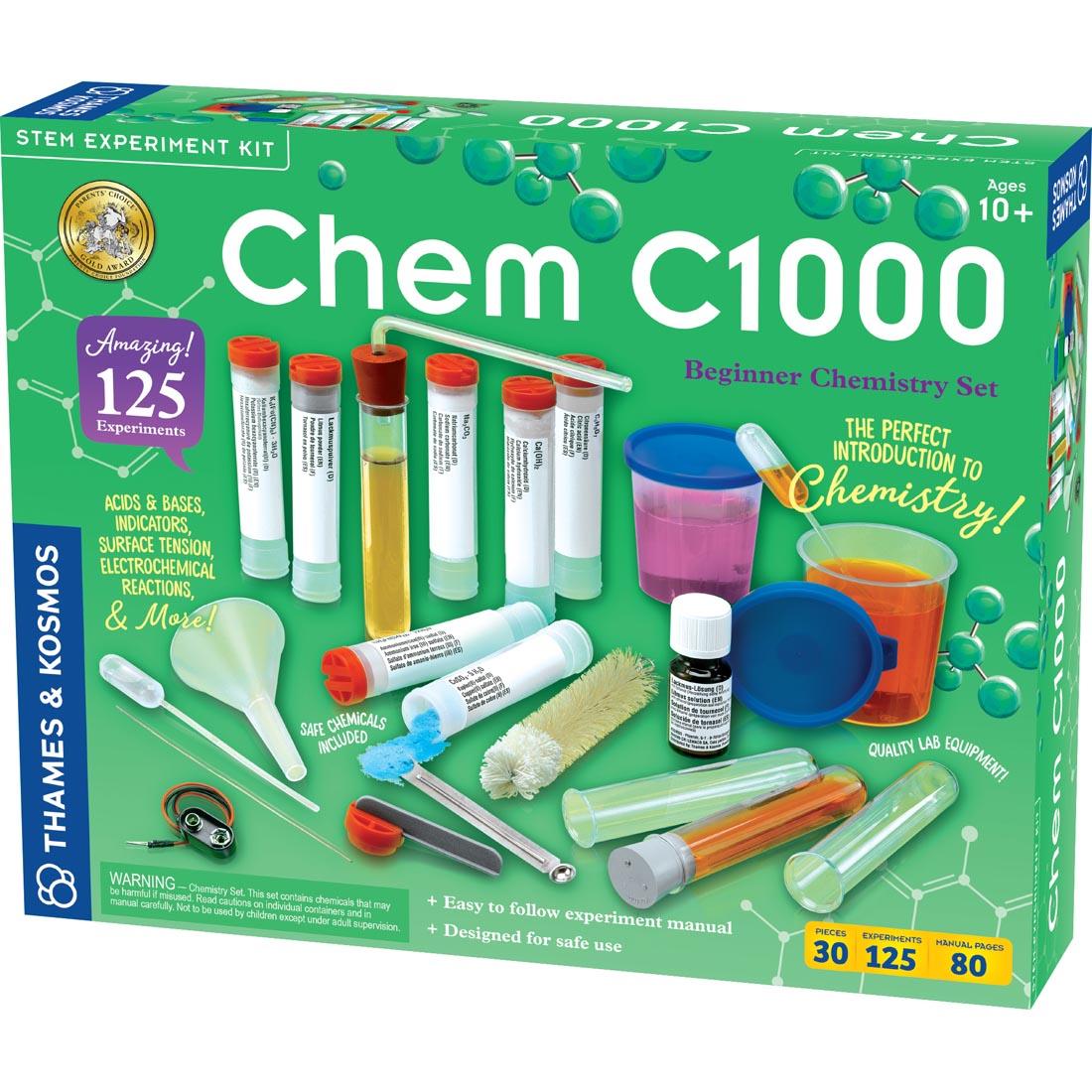 front of package for Chem C1000 Beginner Chemistry Set
