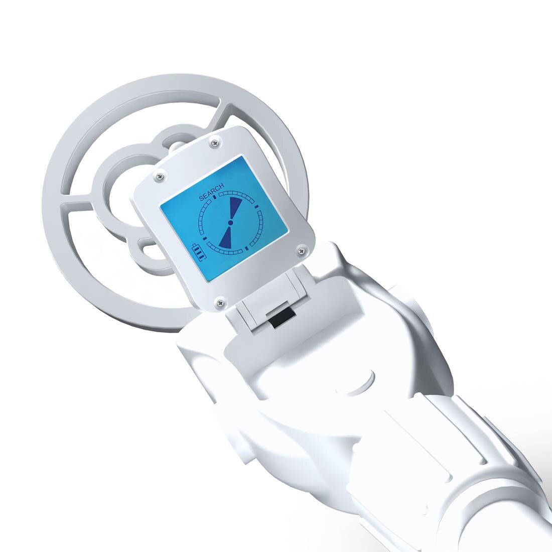 digital LCD display of the Thames and Kosmos Metal Detector