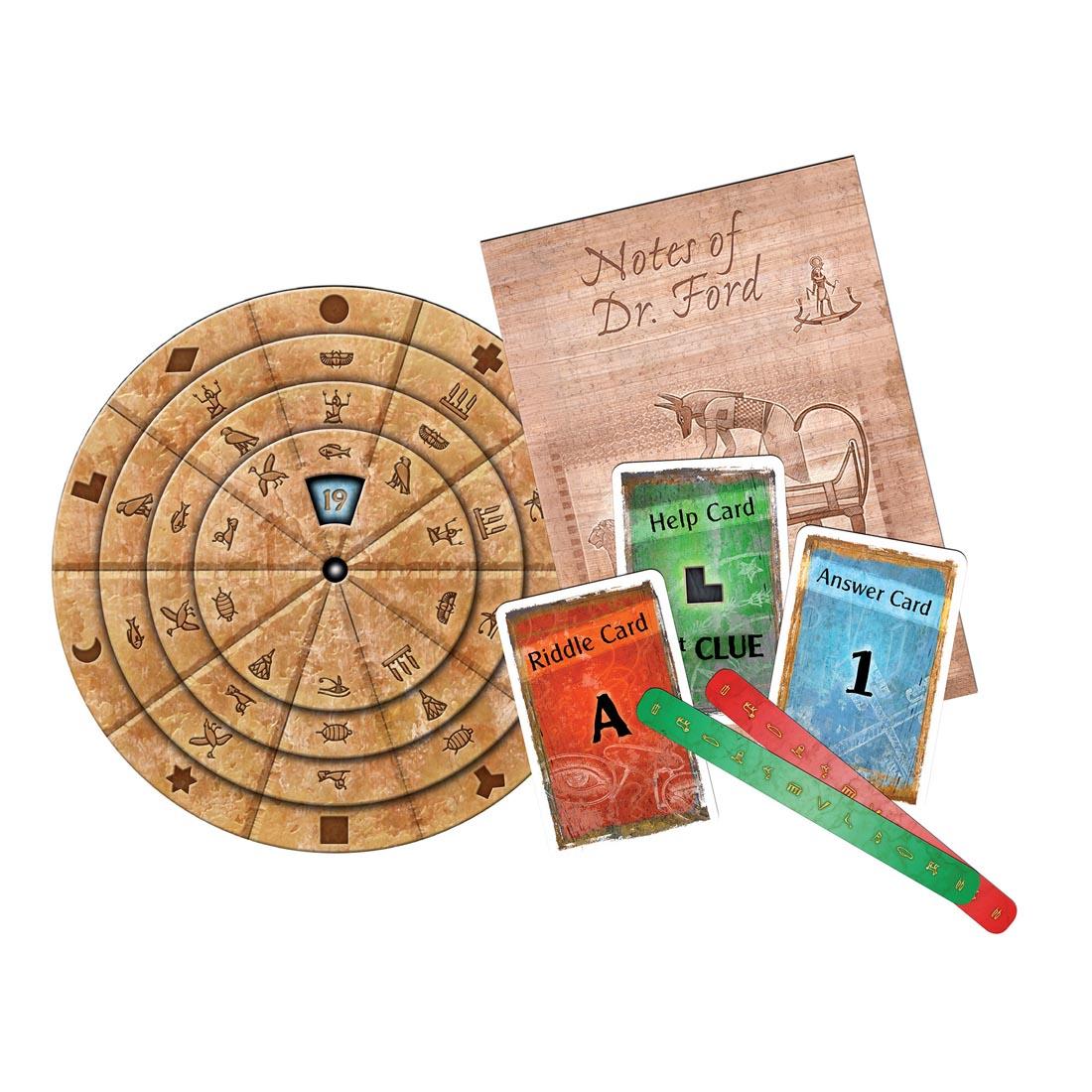 components of EXIT The Game: The Pharaoh's Tomb