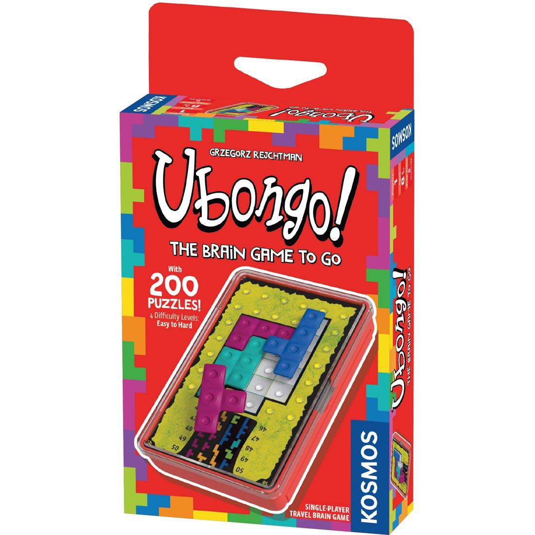 front of package for Ubongo: The Brain Game to Go