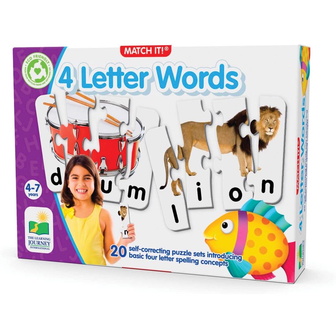 Match It! 4 Letter Words By The Learning Journey