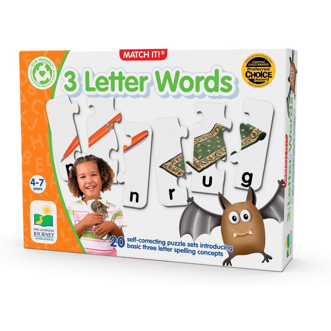 Match It! 3 Letter Words By The Learning Journey