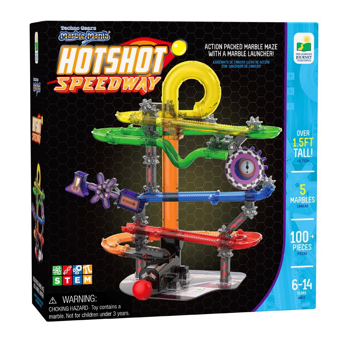 front package of Techno Gears Marble Mania HotShot Speedway By The Learning Journey