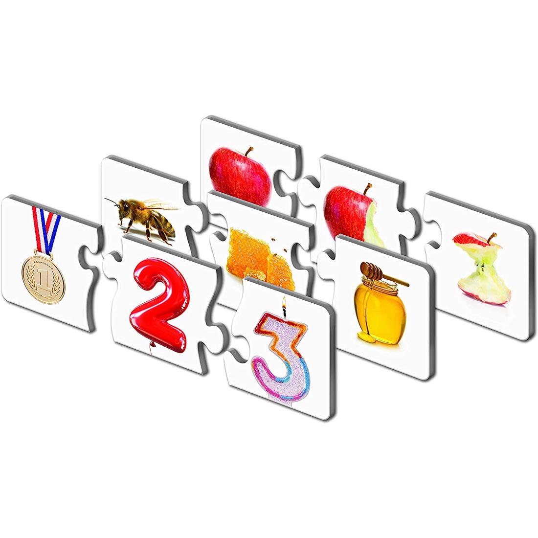 Three different puzzles from the Sequencing Match It! By The Learning Journey