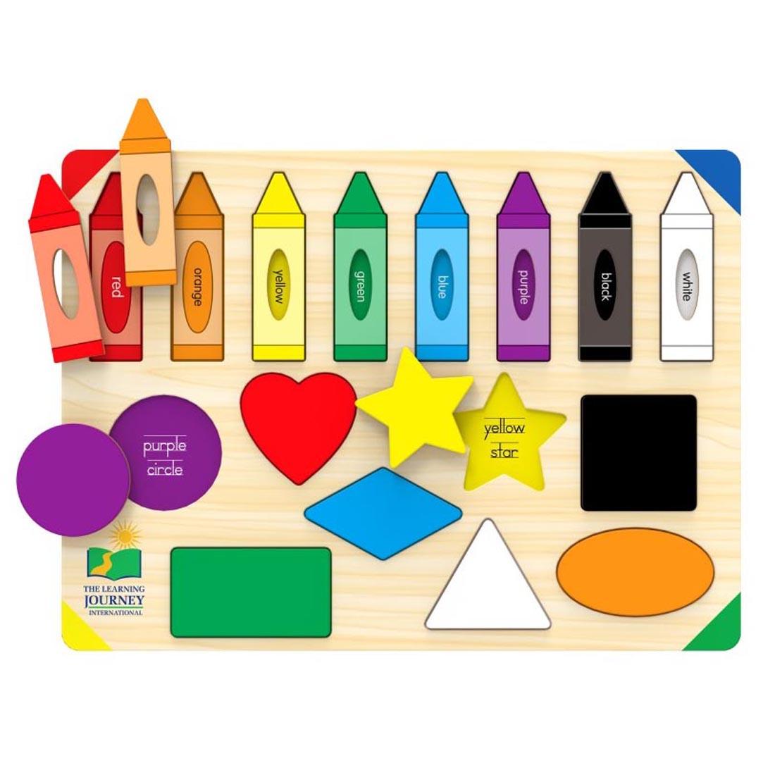 Lift & Learn Colors & Shapes Puzzle by The Learning Journey