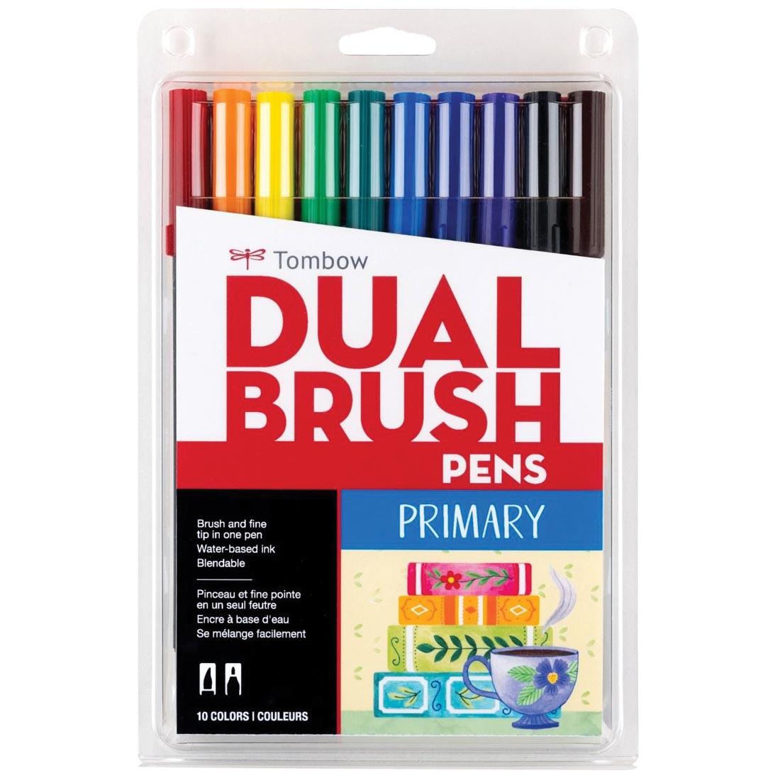 Tombow Primary Dual Brush Pens in package