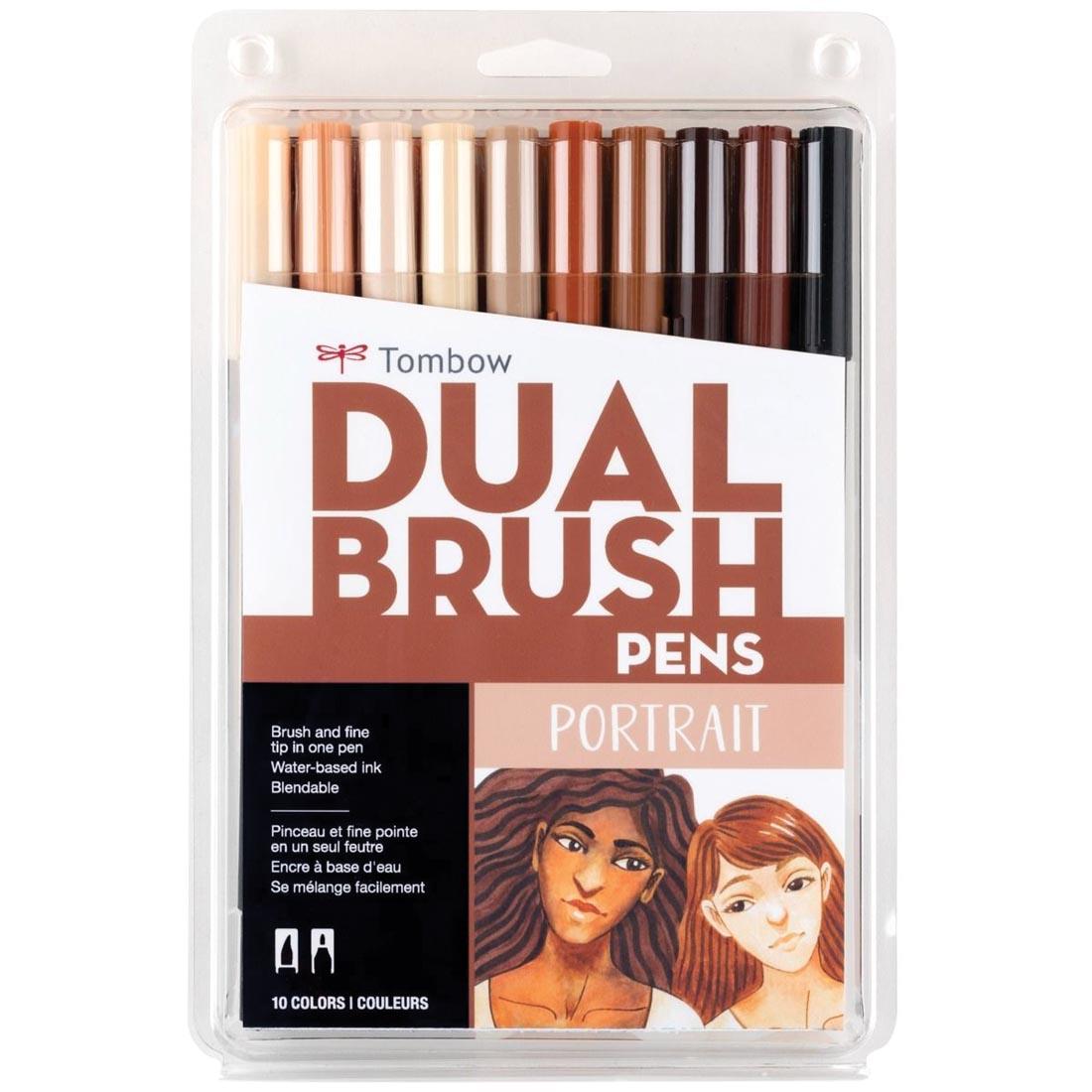 Tombow Portrait Dual Brush Pens in package