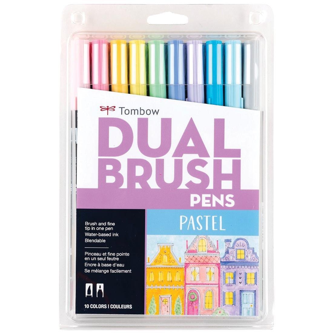 Tombow Pastel Dual Brush Pens in package
