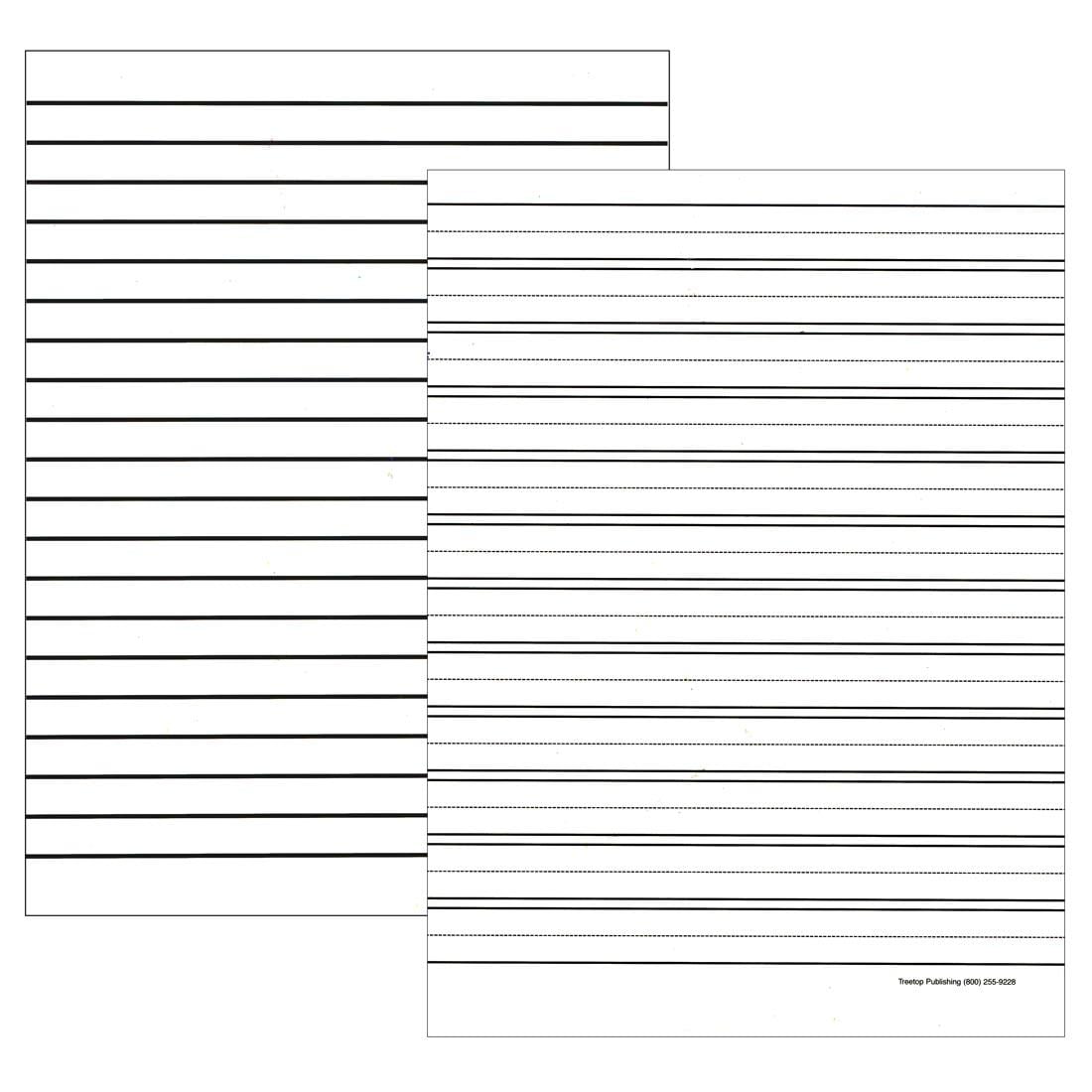 both sides of the Blank Books Line Guide 8-3/8 x 11"