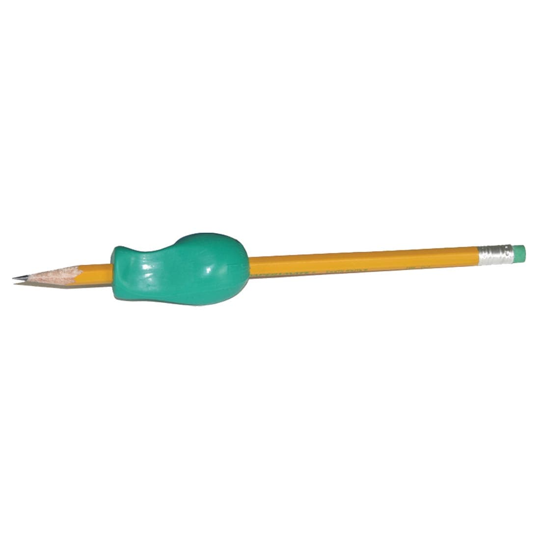 The Pencil Grip Jumbo Size Bright on a pencil
