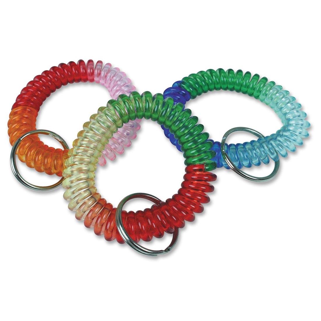 Three Wrist Coil Key Chains
