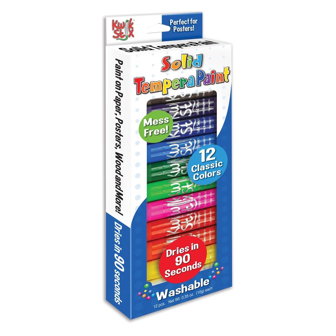 Kwik Stix Solid Tempera Paint 12-Color Set