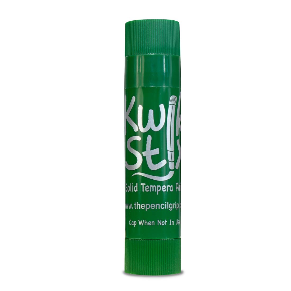 Stick of Green Kwik Stix Solid Tempera Paint