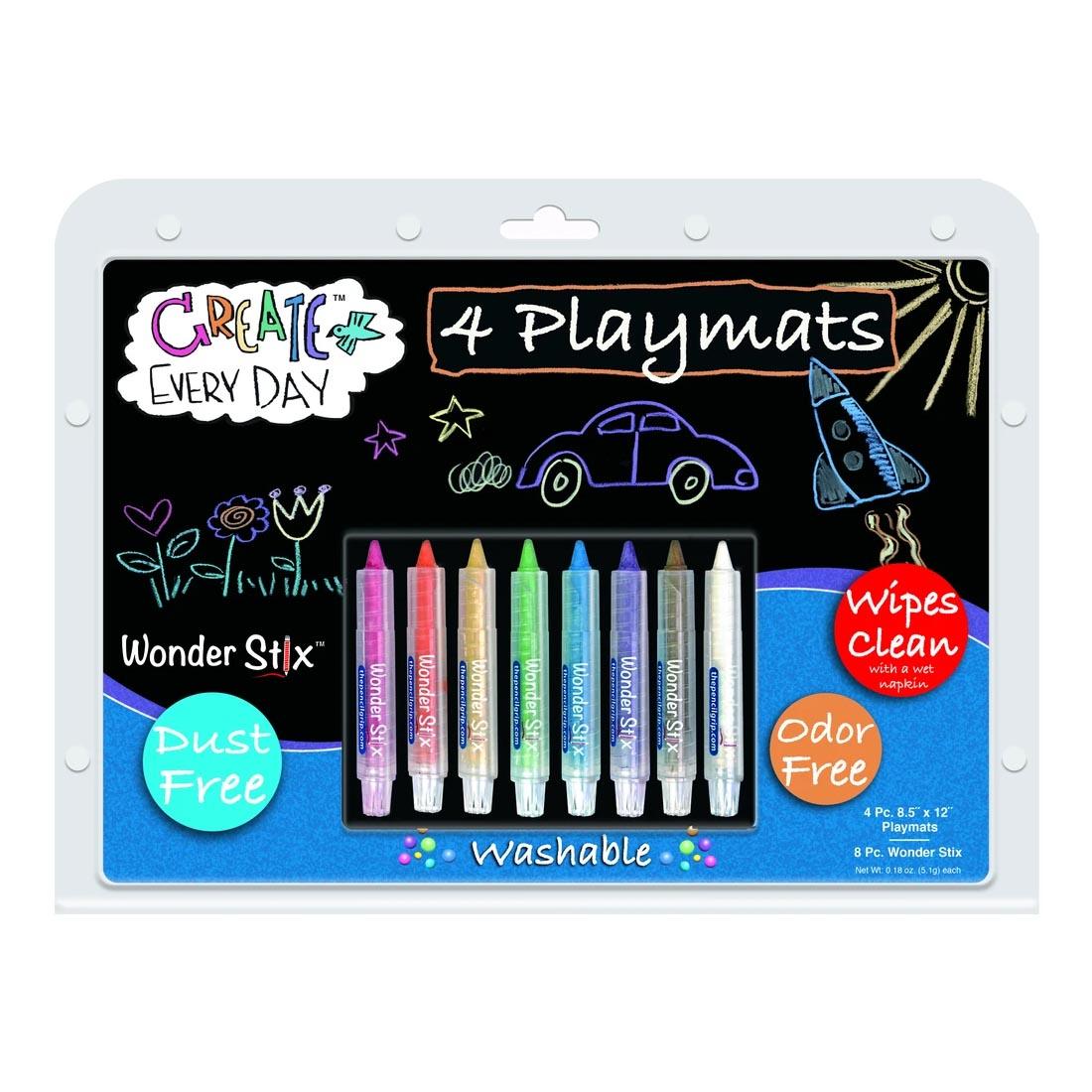 Washable Wonder Stix Set With Playmats