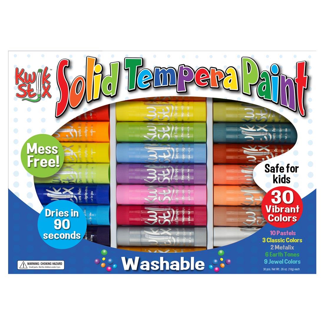 Kwik Stix Solid Tempera Paint 30-Color Set