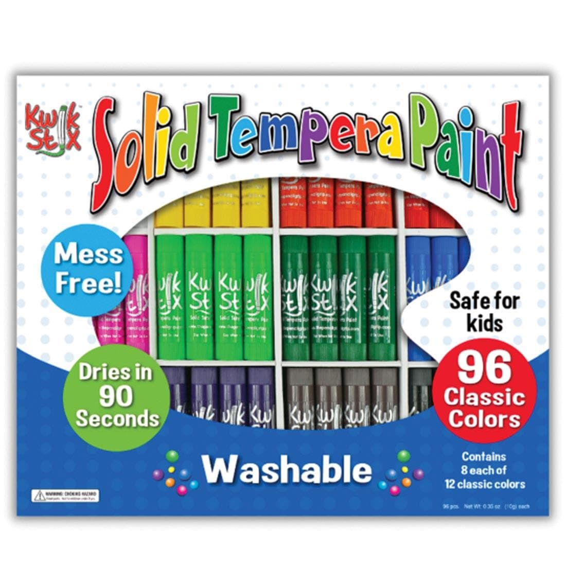 Kwik Stix Solid Tempera Paint 96-Count Set