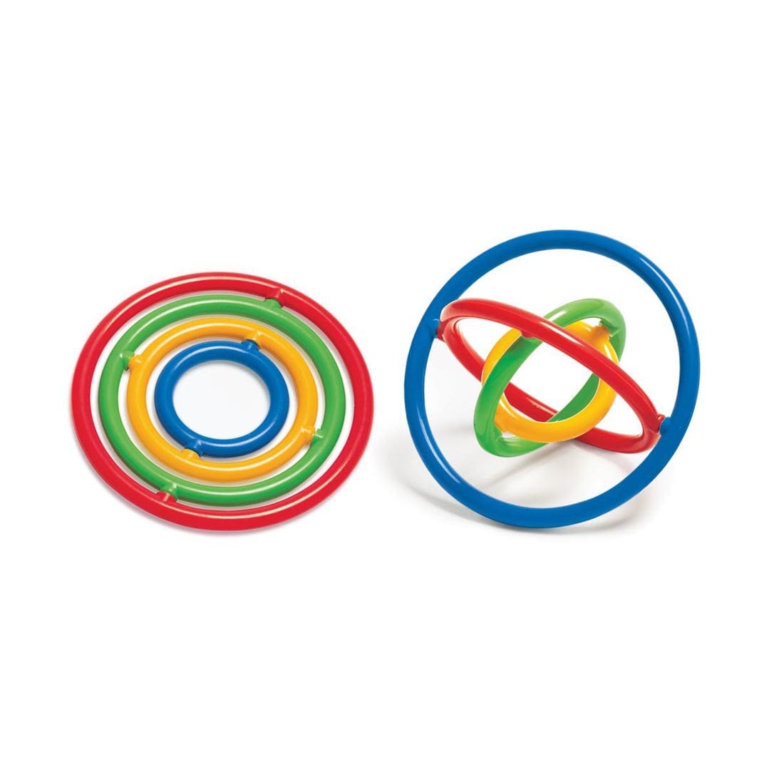 Gyrobi Fidget Toy shown both flat and with the rings separated