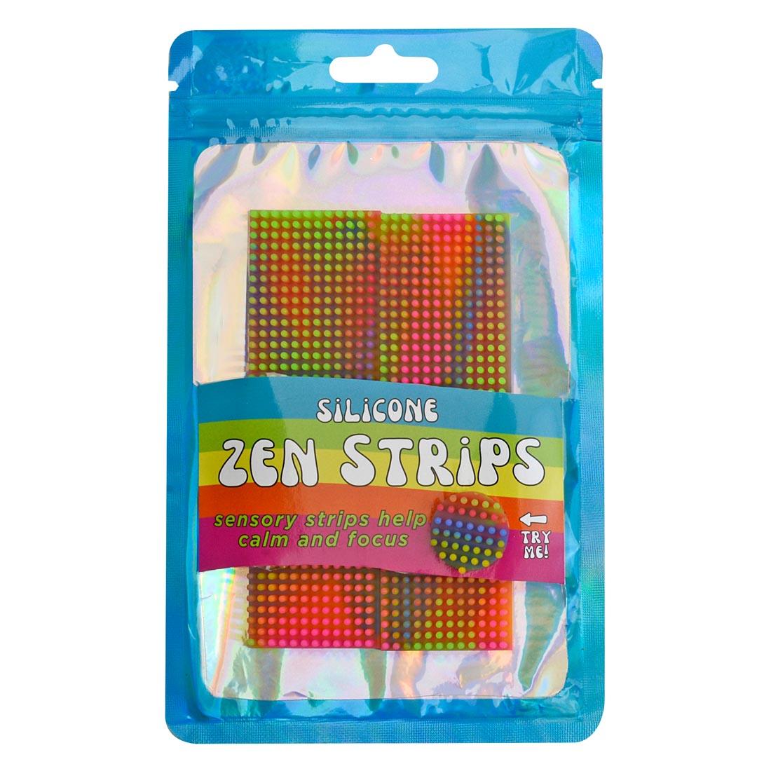 package of Silicone Multicolor Zen Strips