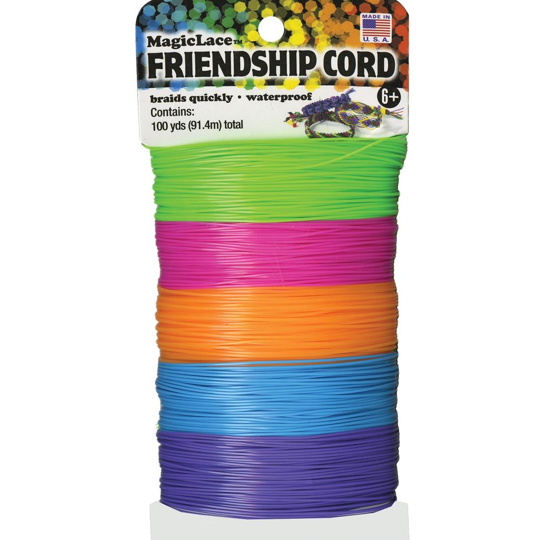 Neon Magic Lace Friendship Cord