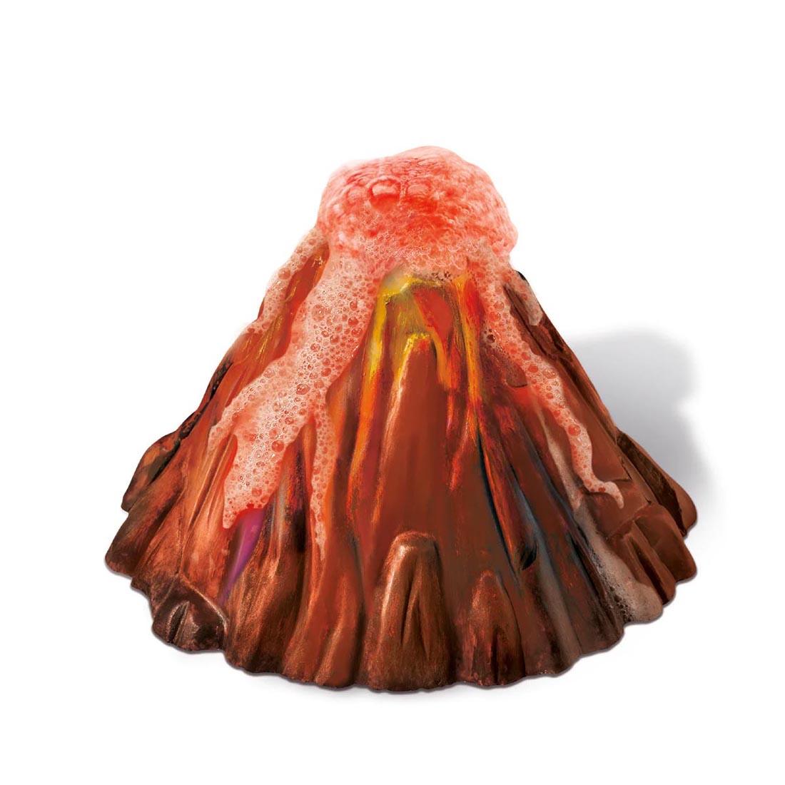 erupting volcano from the 4M KidzLabs Volcano Making Kit