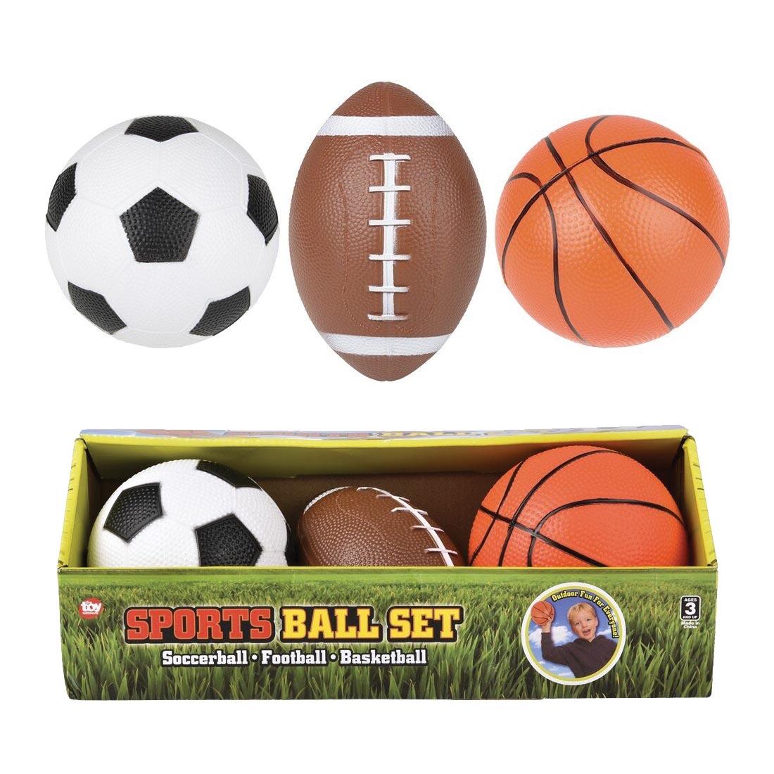 Sports Ball Set both in and out of package
