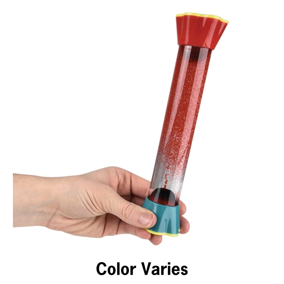 hand holding a Volcano Sensory Stick and text: Color Varies