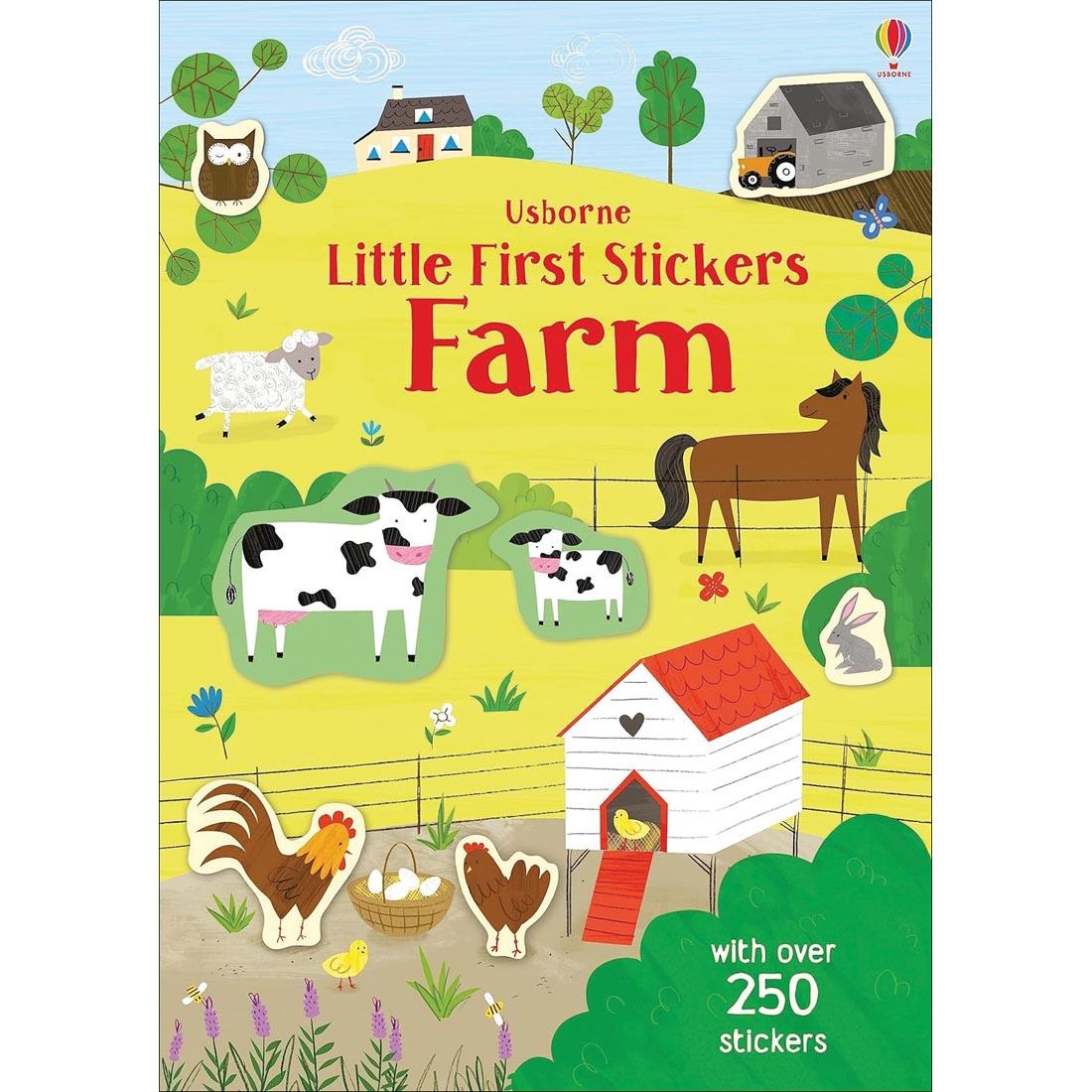 front cover of Farm Little First Stickers Book by Usborne