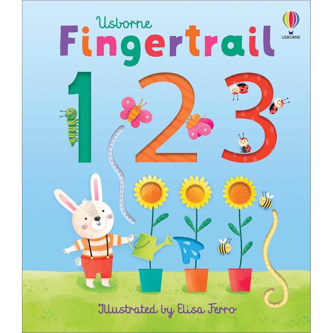front cover of Usborne Fingertrail 123 Board Book