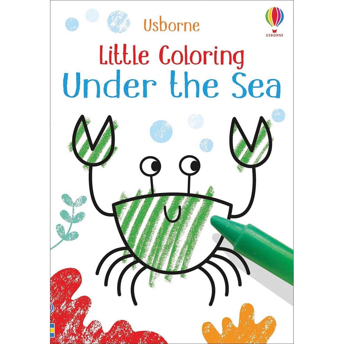 front cover of Under The Sea Little Coloring Book by Usborne