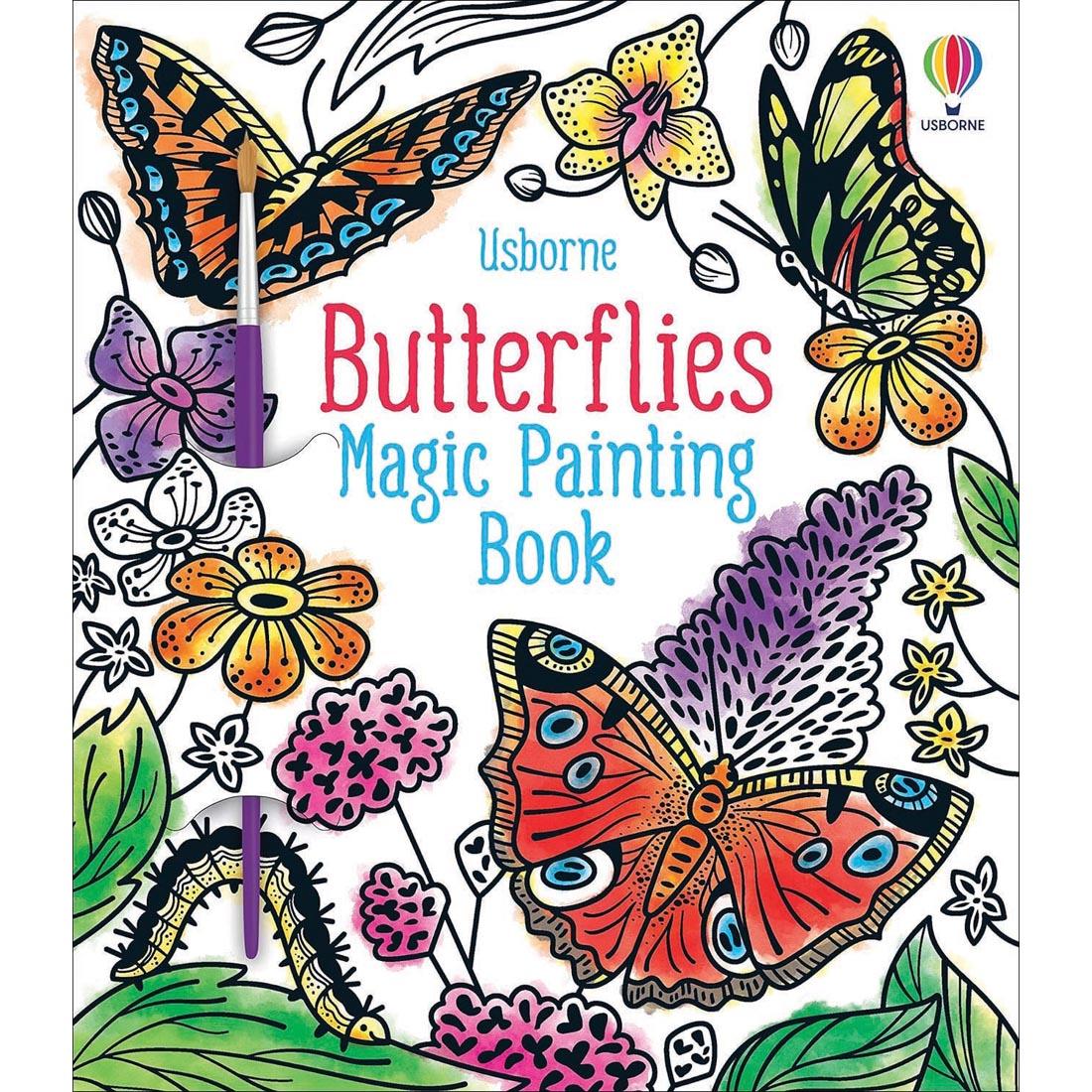 front cover of Butterflies Magic Painting Book by Usborne