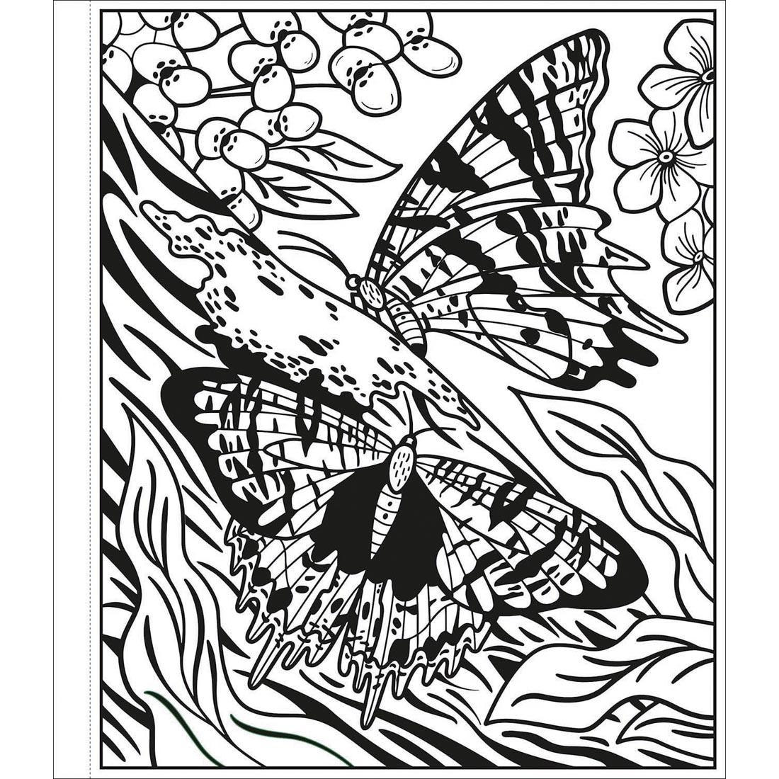 a page from Butterflies Magic Painting Book by Usborne