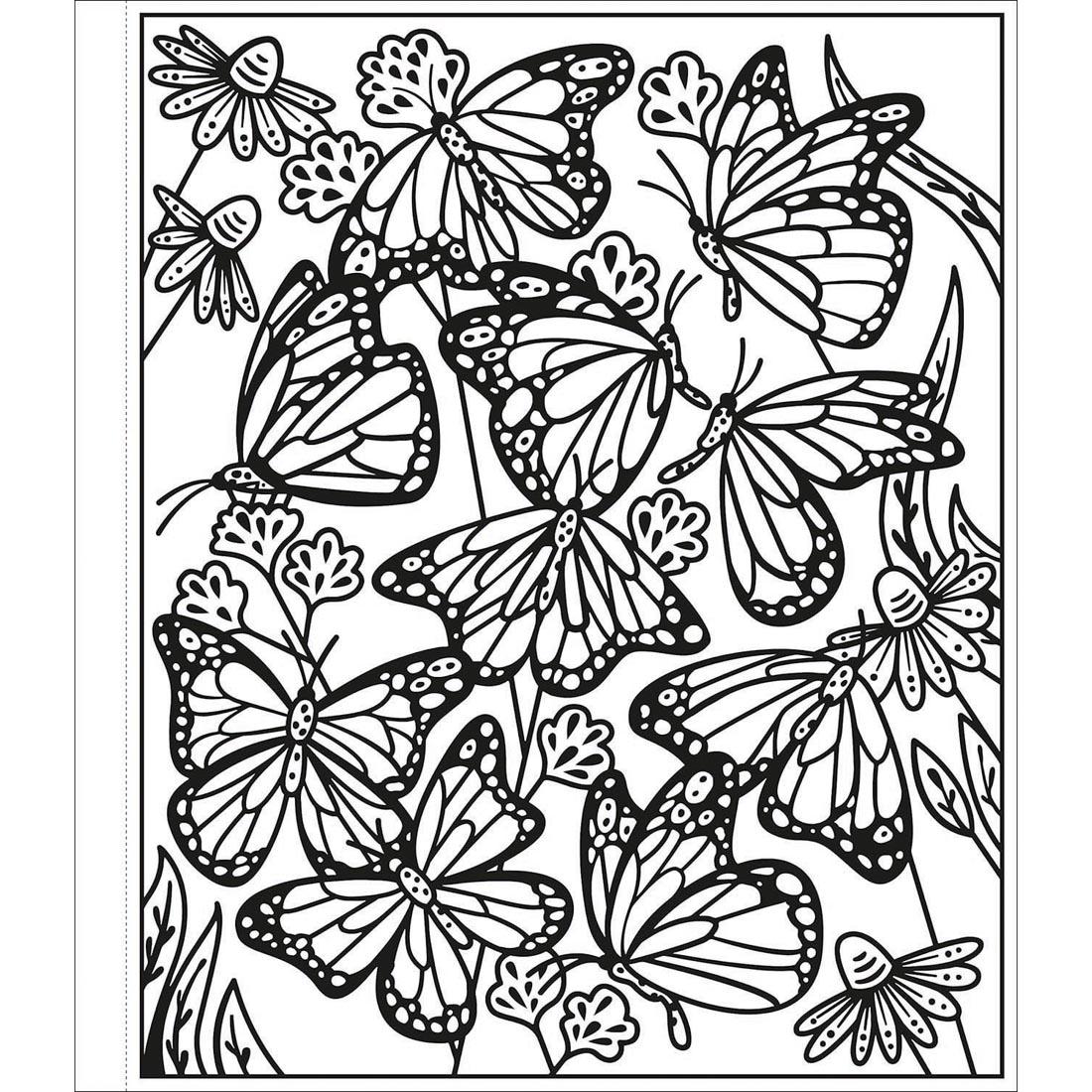 a page from Butterflies Magic Painting Book by Usborne